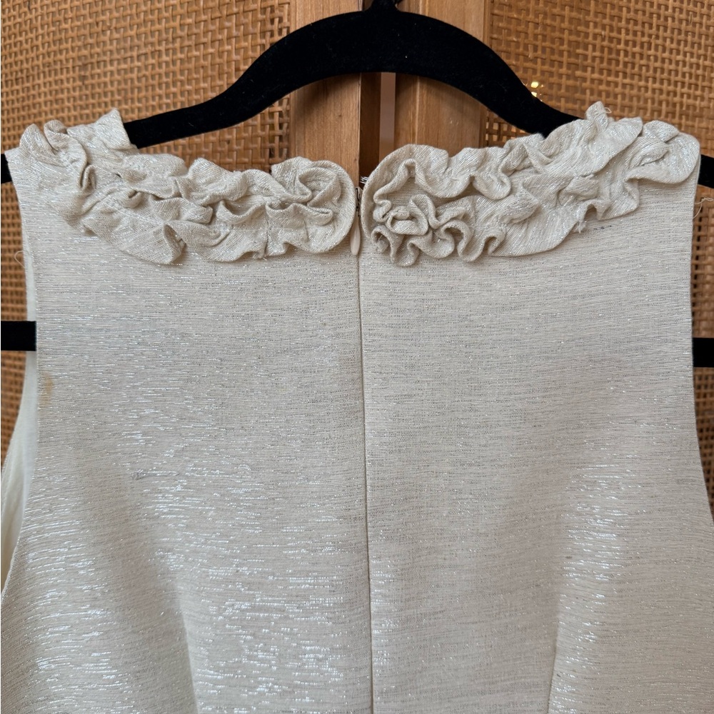 Chic Cream Ruffled Mini Dress - Picture 5 of 7
